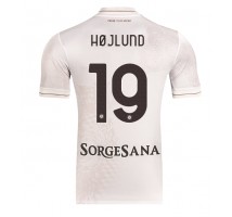 SSC Napoli Rasmus Hojlund #19 Koszulka Wyjazdowa 2025-26 Krótki Rękaw